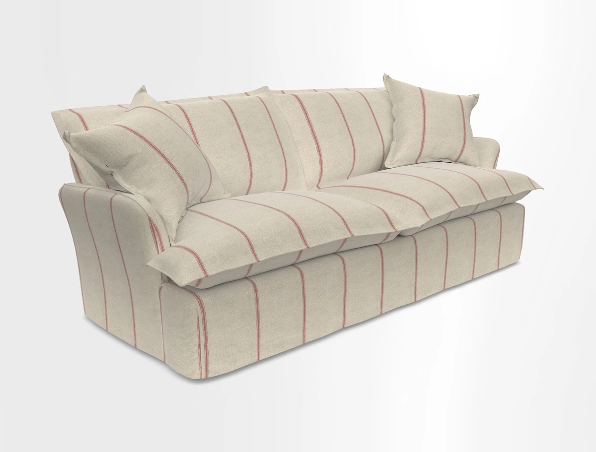 St Ives 3 seater sofa in Two Tone Plain Biscuit