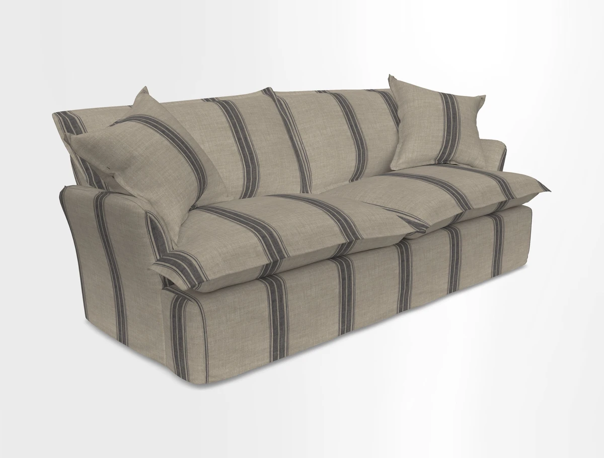 St Ives 3 seater sofa in Two Tone Plain Biscuit