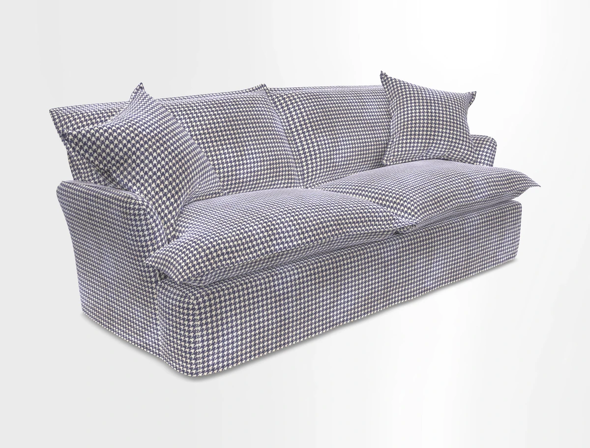 St Ives 3 seater sofa in Two Tone Plain Biscuit