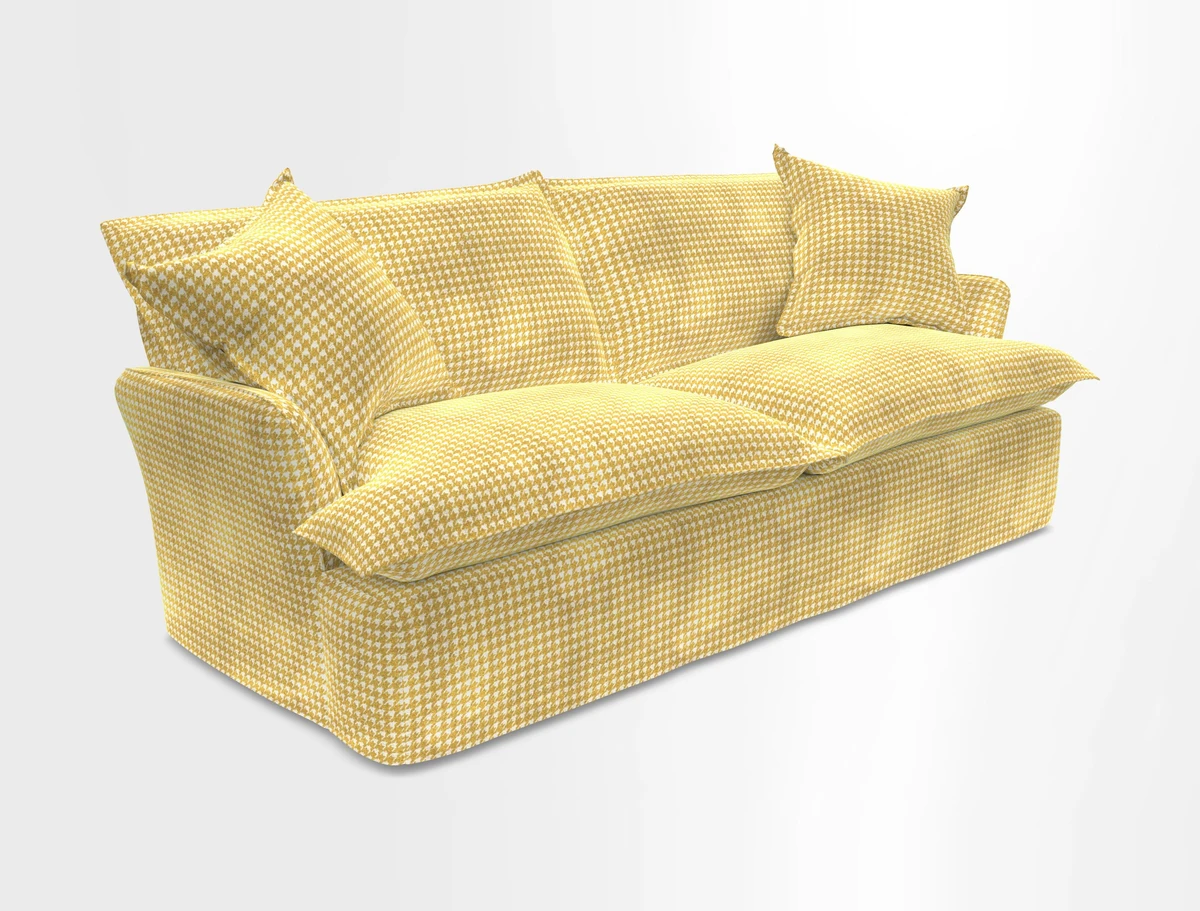 St Ives 3 seater sofa in Two Tone Plain Biscuit