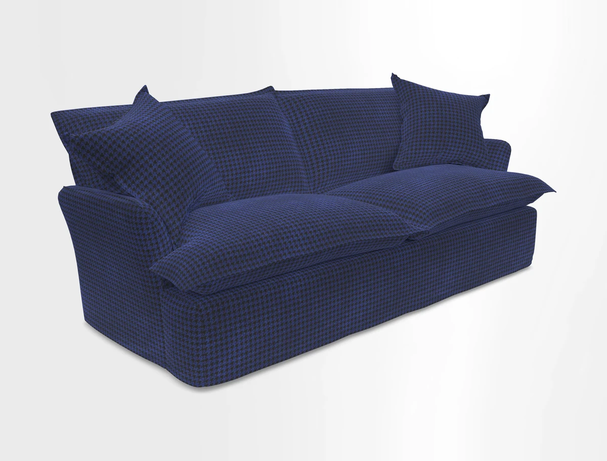 St Ives 3 seater sofa in Two Tone Plain Biscuit