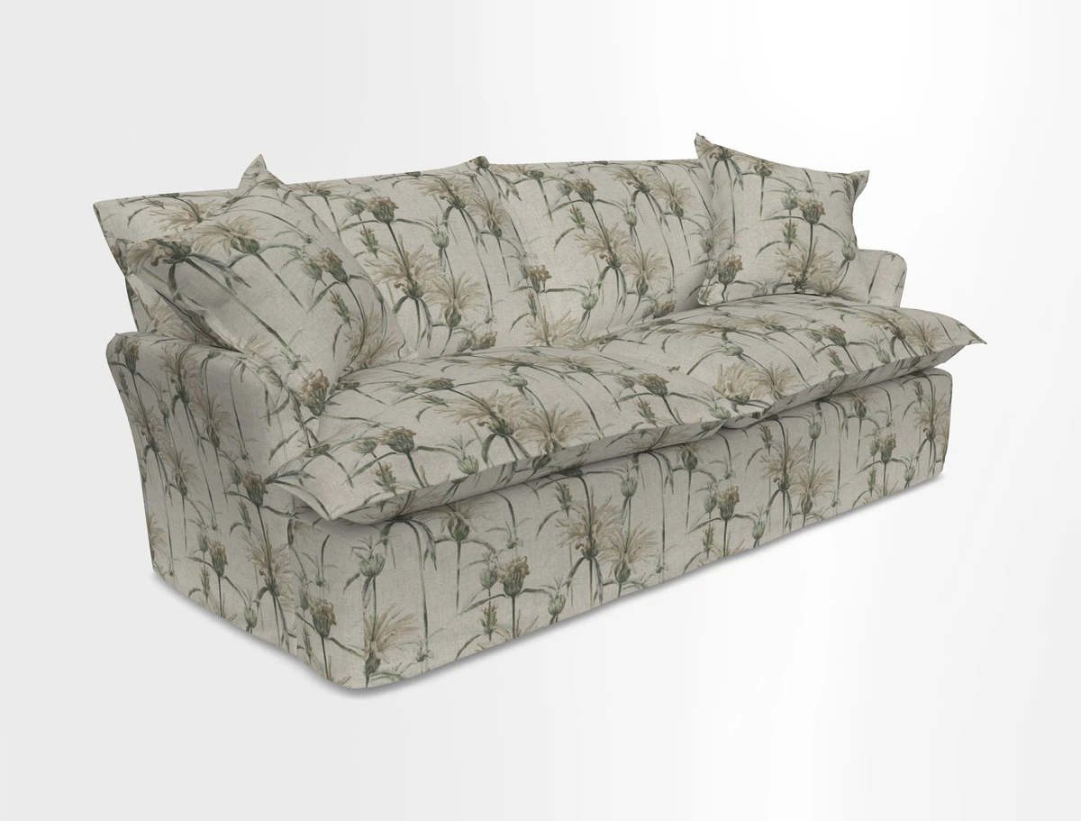 St Ives 3 seater sofa in Two Tone Plain Biscuit