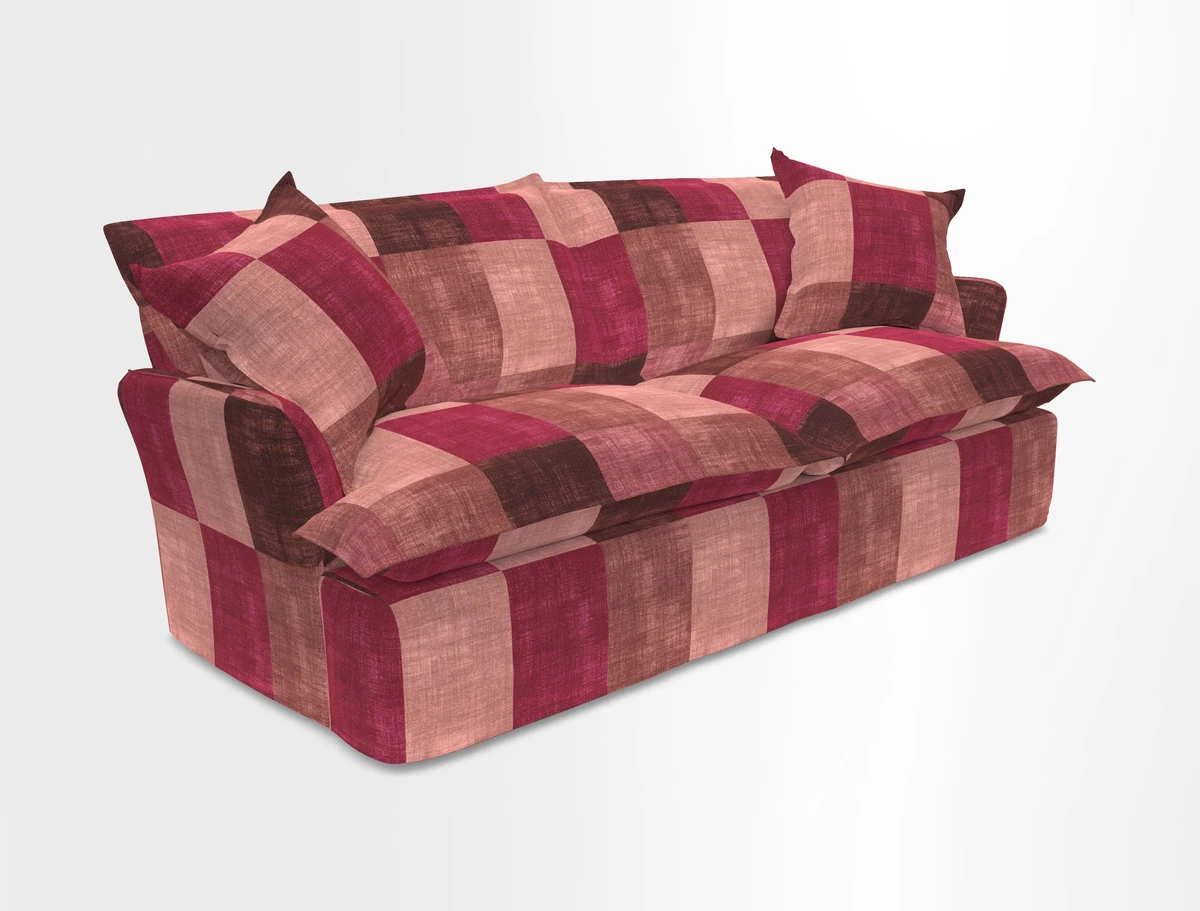 St Ives 3 seater sofa in Two Tone Plain Biscuit