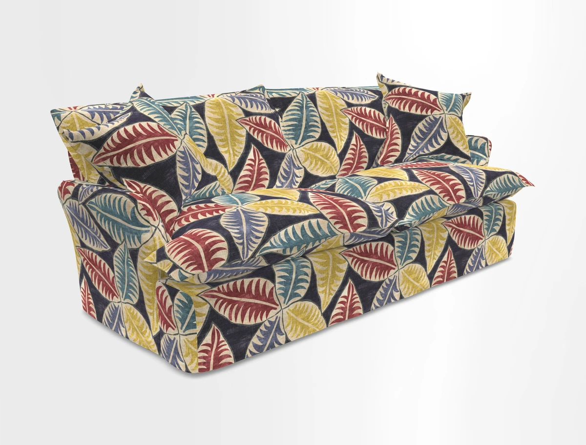 St Ives 3 seater sofa in Two Tone Plain Biscuit