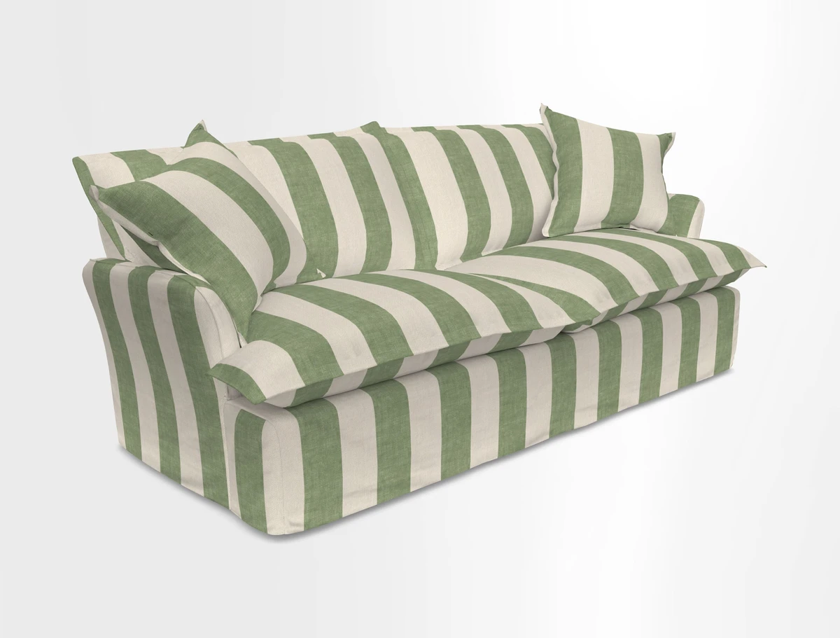 St Ives 3 seater sofa in Two Tone Plain Biscuit