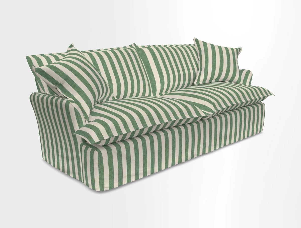 St Ives 3 seater sofa in Two Tone Plain Biscuit
