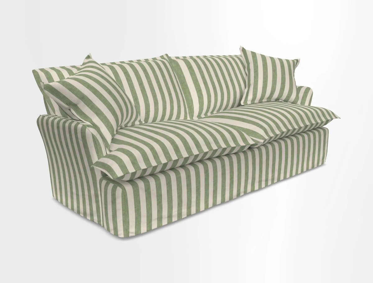 St Ives 3 seater sofa in Two Tone Plain Biscuit