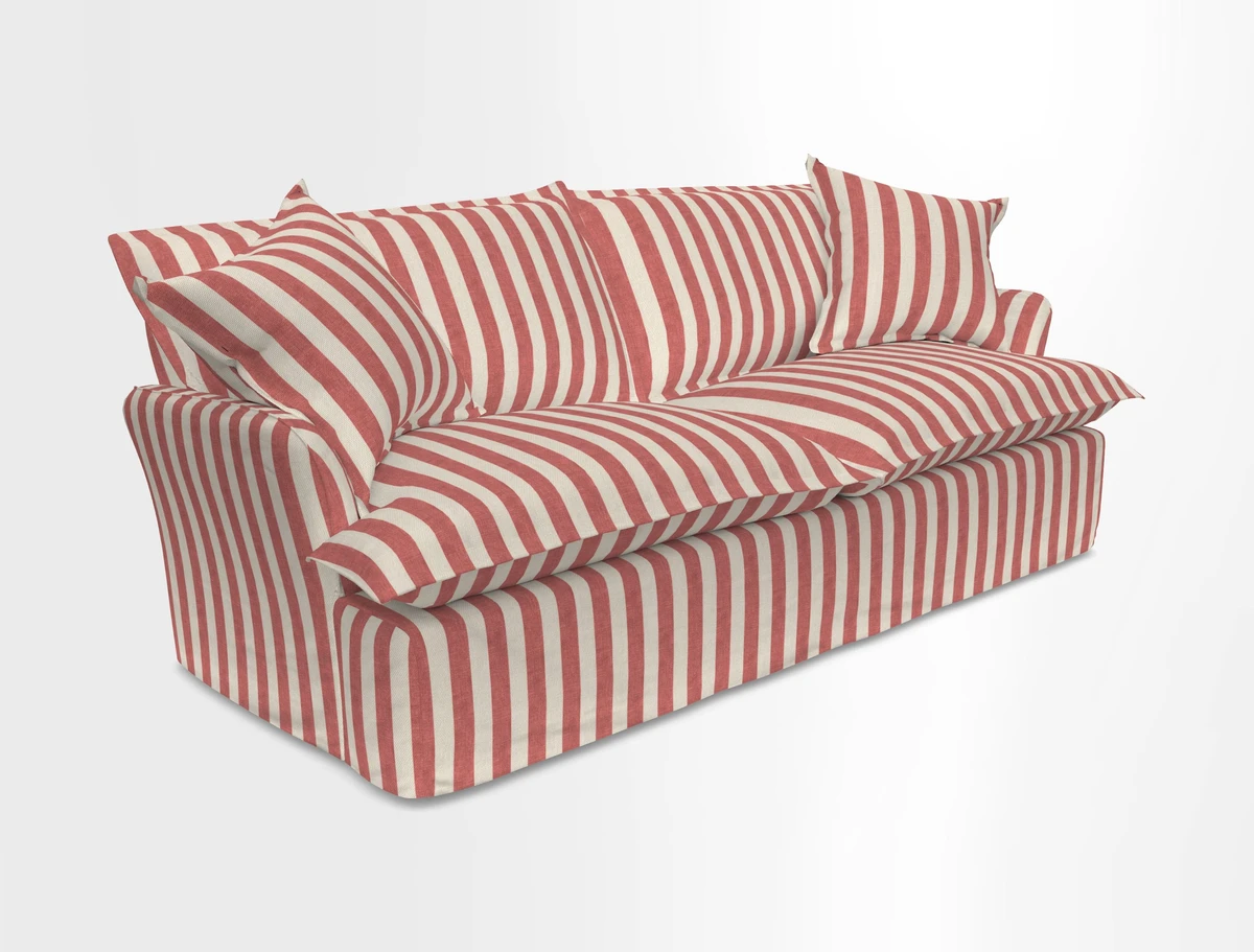 St Ives 3 seater sofa in Two Tone Plain Biscuit