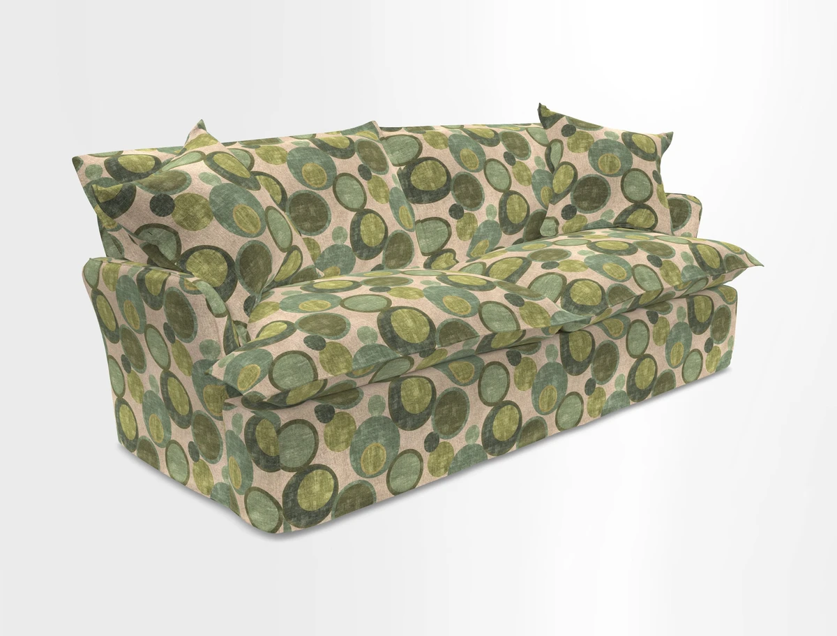 St Ives 3 seater sofa in Two Tone Plain Biscuit