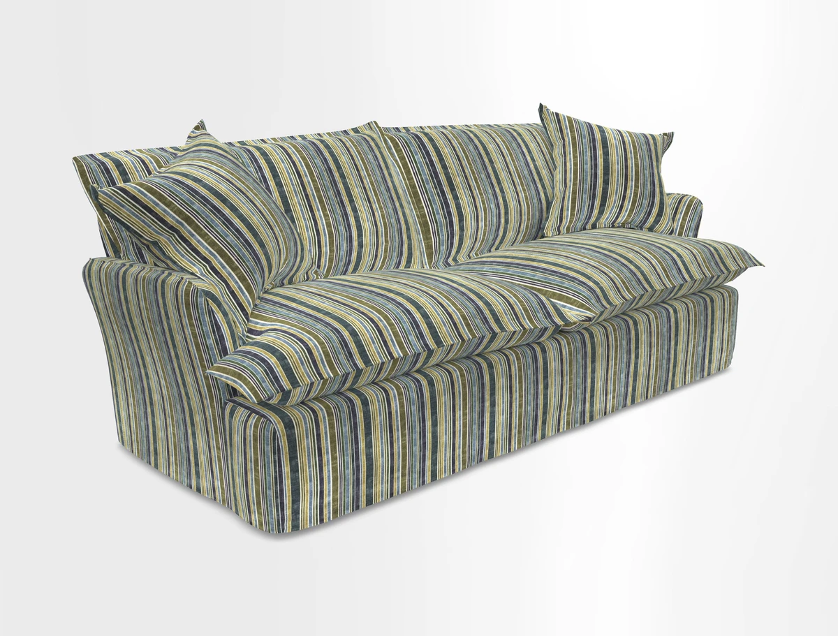 St Ives 3 seater sofa in Two Tone Plain Biscuit