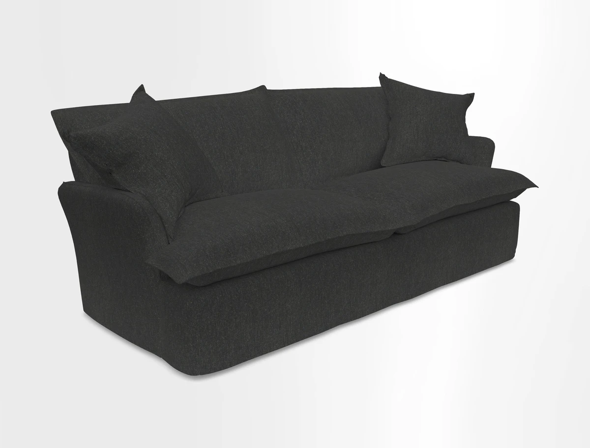 St Ives 3 seater sofa in Two Tone Plain Biscuit