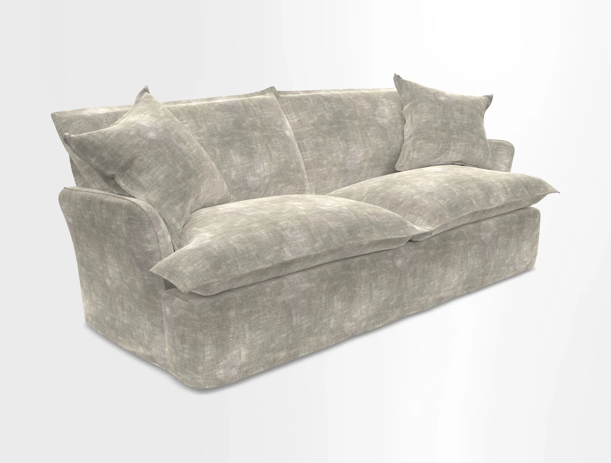St Ives 3 seater sofa in Two Tone Plain Biscuit