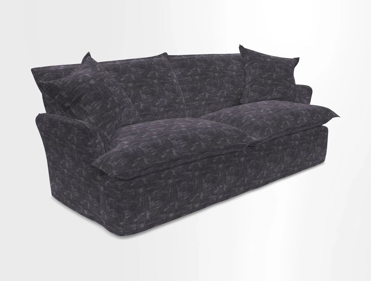 St Ives 3 seater sofa in Two Tone Plain Biscuit