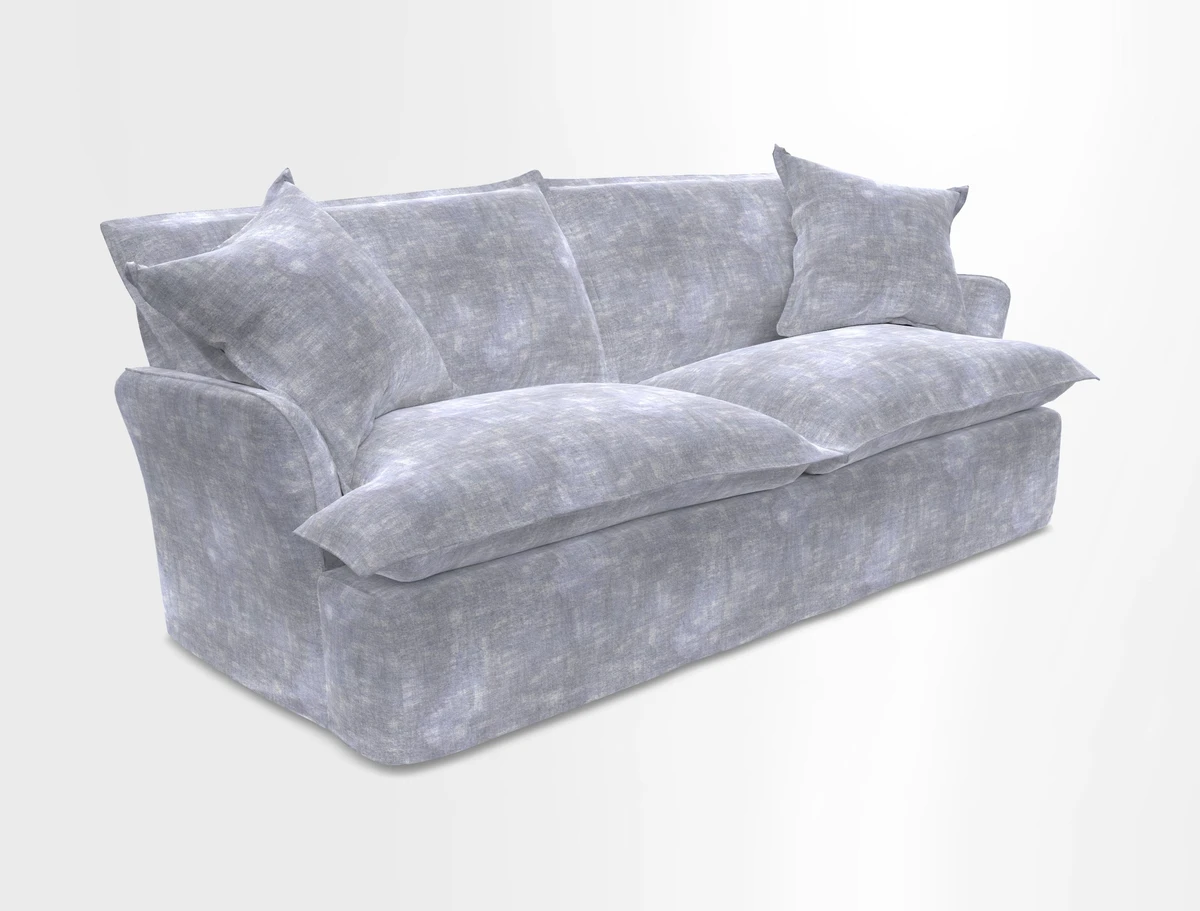St Ives 3 seater sofa in Two Tone Plain Biscuit