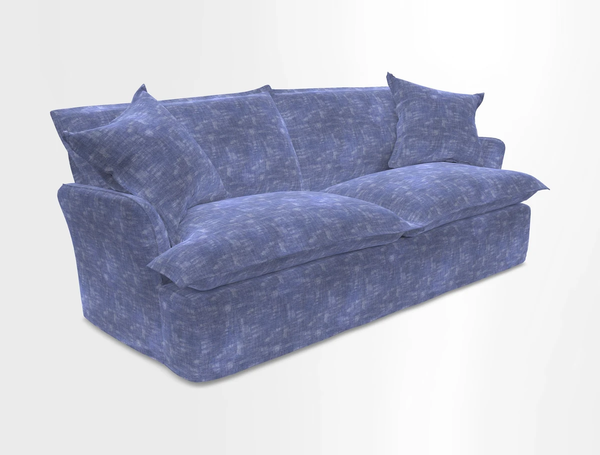 St Ives 3 seater sofa in Two Tone Plain Biscuit