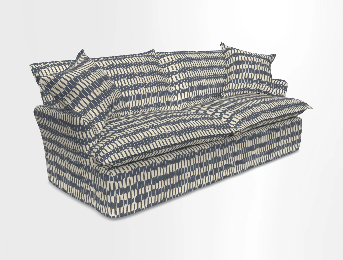 St Ives 3 seater sofa in Two Tone Plain Biscuit