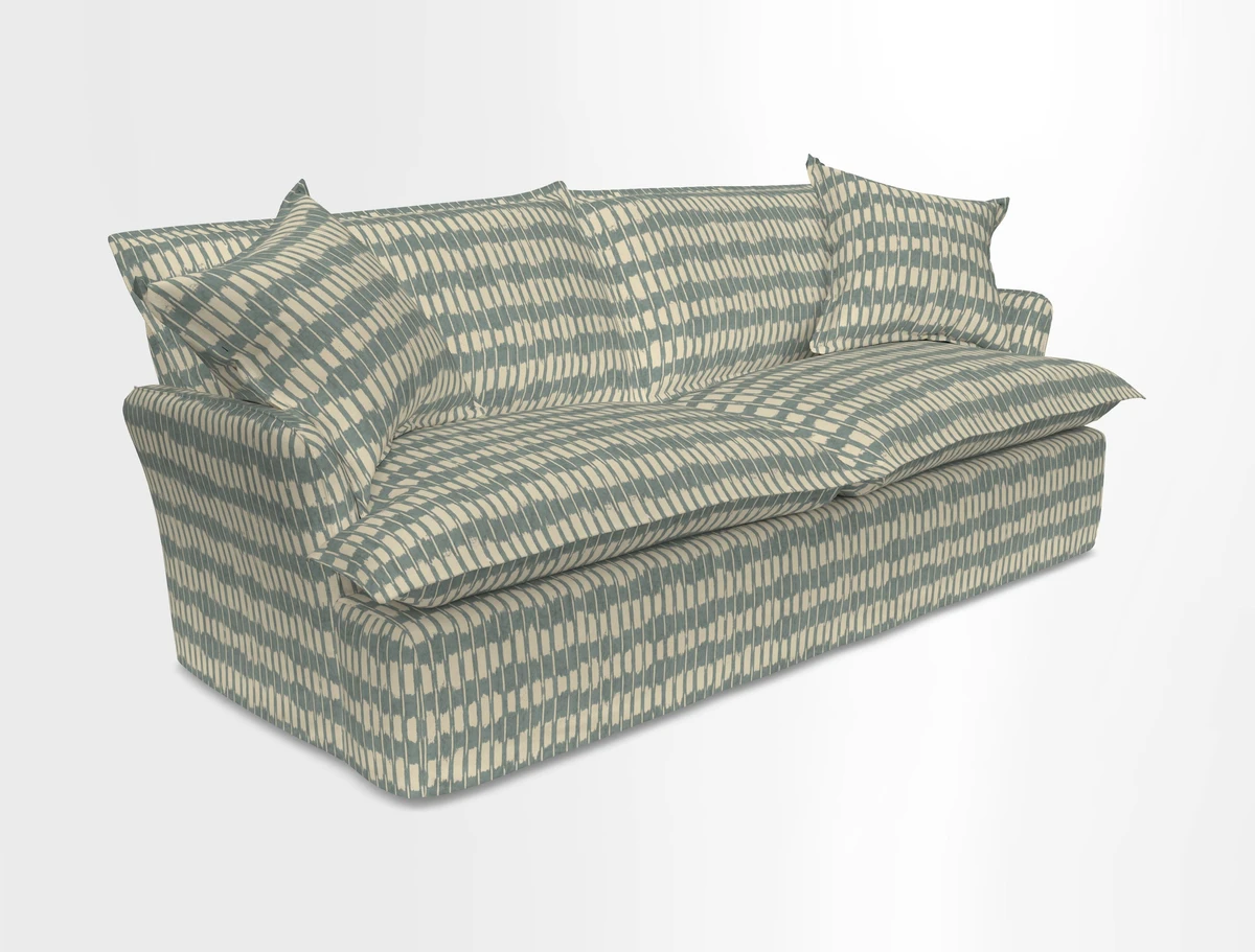 St Ives 3 seater sofa in Two Tone Plain Biscuit