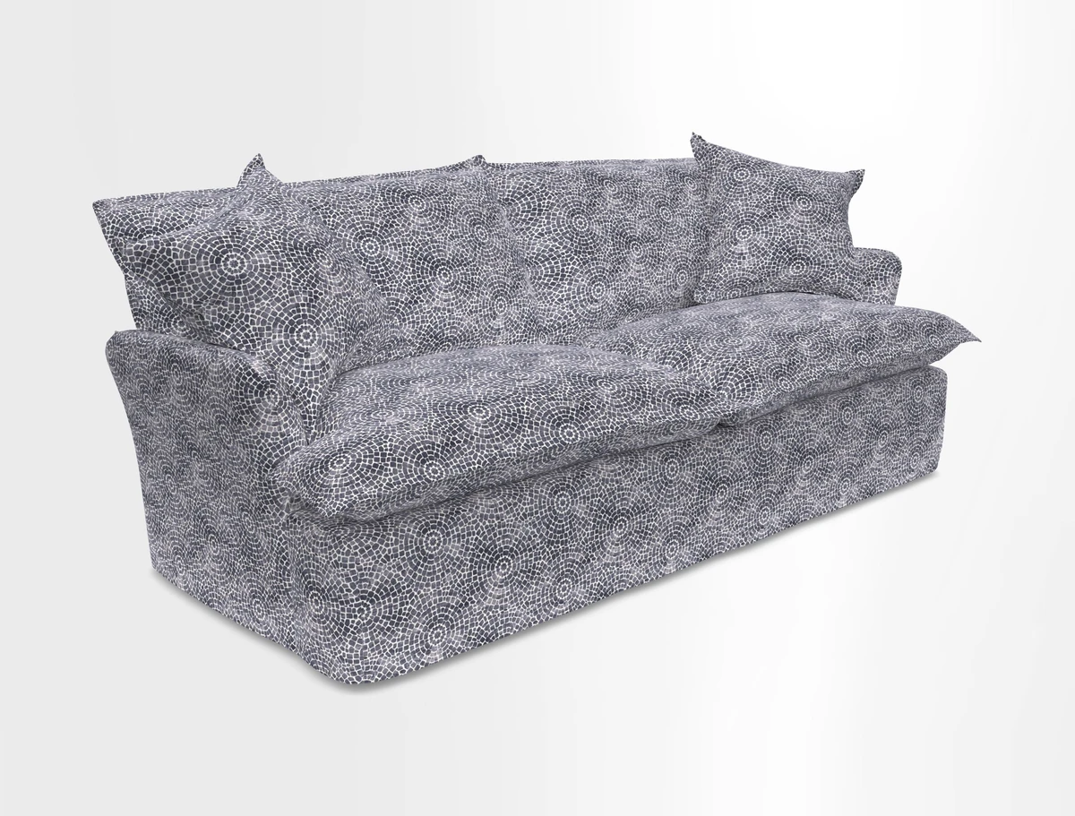 St Ives 3 seater sofa in Two Tone Plain Biscuit