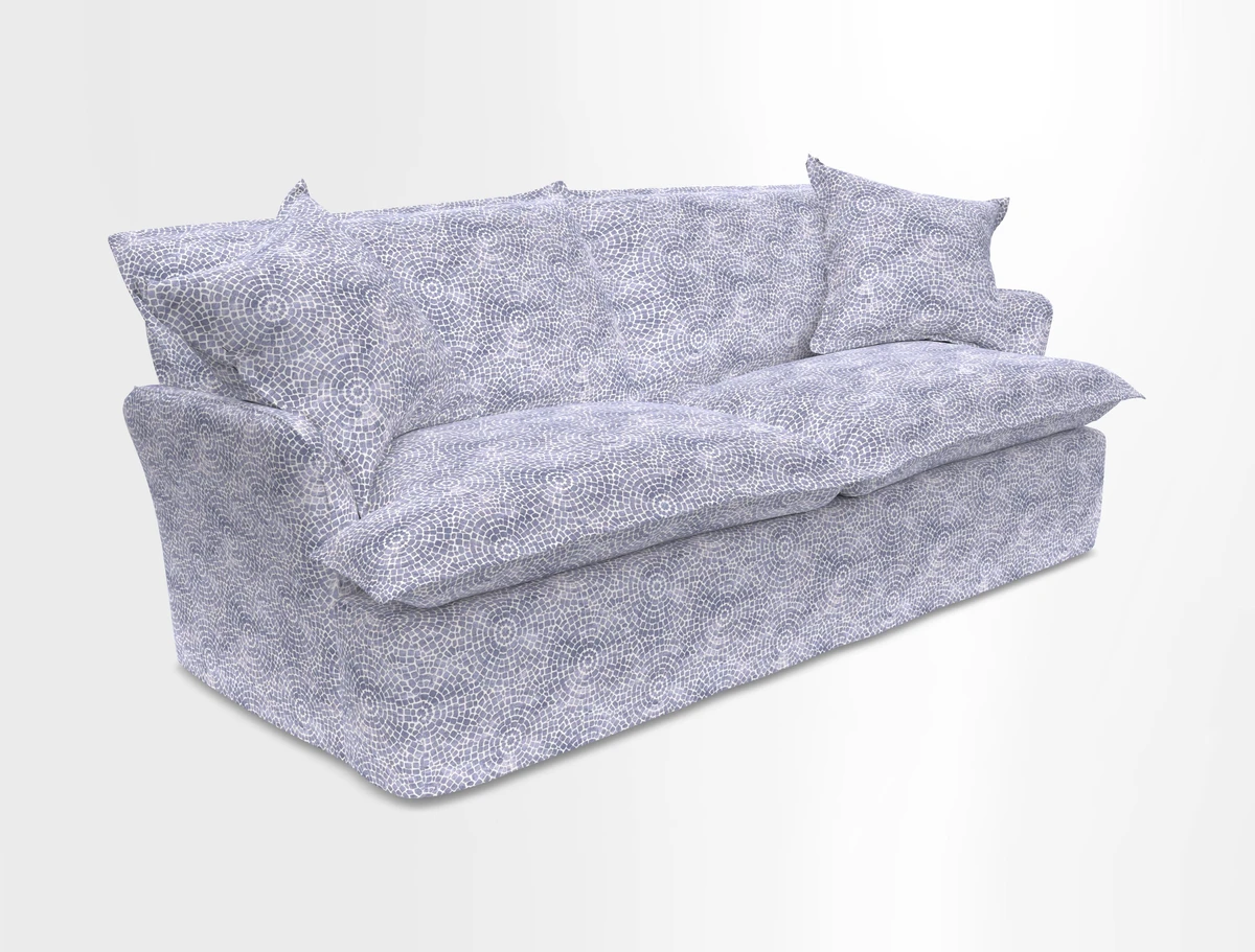 St Ives 3 seater sofa in Two Tone Plain Biscuit