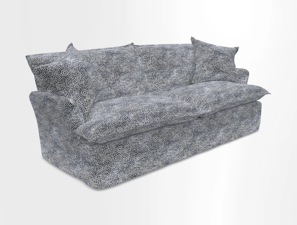 St Ives 3 seater sofa in Two Tone Plain Biscuit