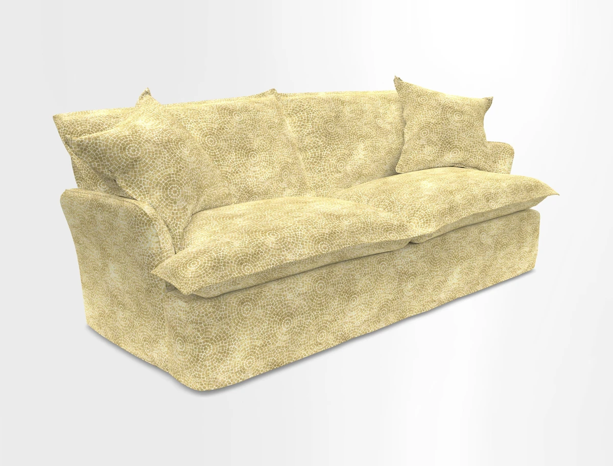 St Ives 3 seater sofa in Two Tone Plain Biscuit