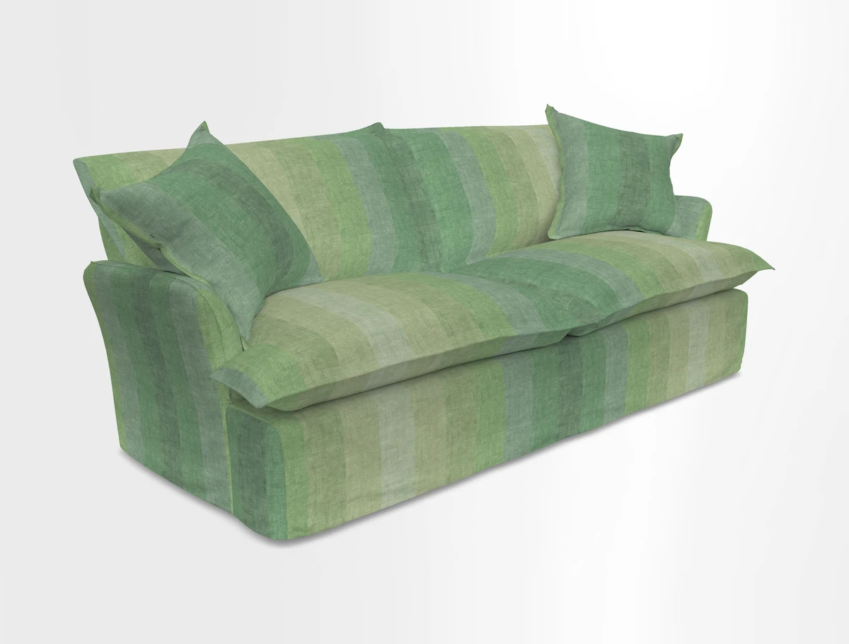 St Ives 3 seater sofa in Two Tone Plain Biscuit