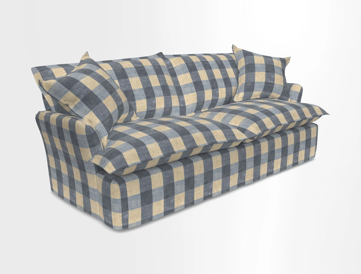 St Ives 3 seater sofa in Two Tone Plain Biscuit