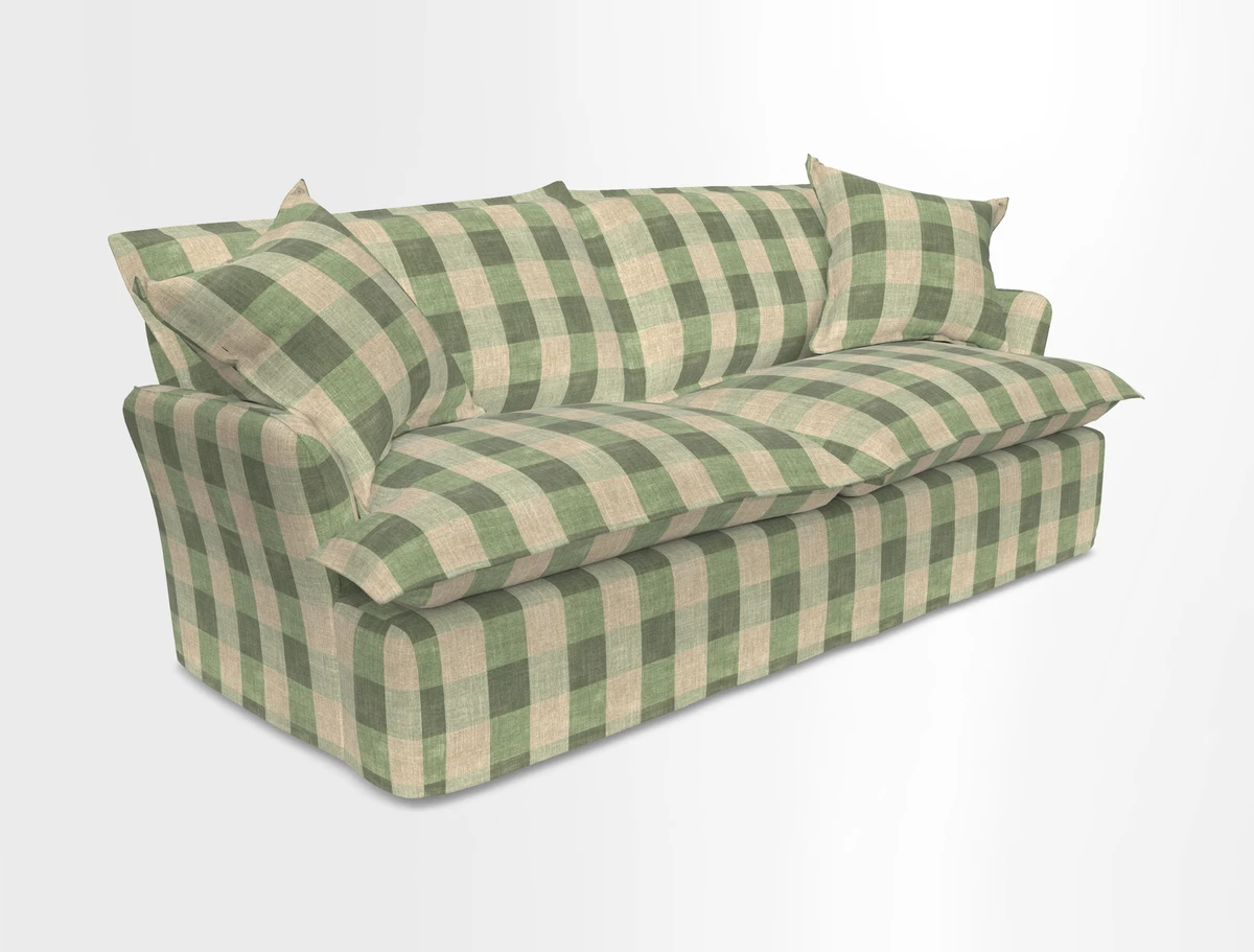St Ives 3 seater sofa in Two Tone Plain Biscuit
