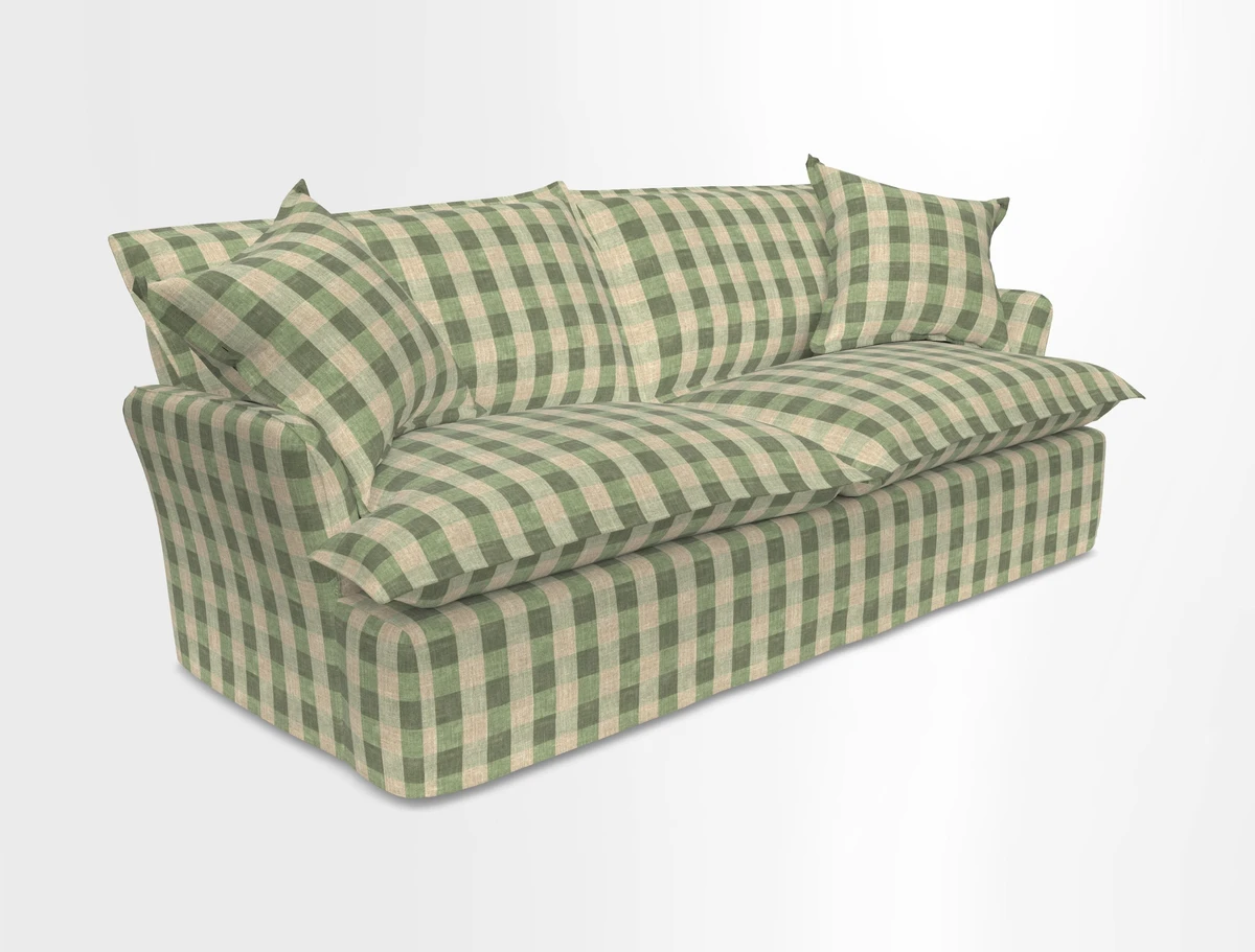St Ives 3 seater sofa in Two Tone Plain Biscuit