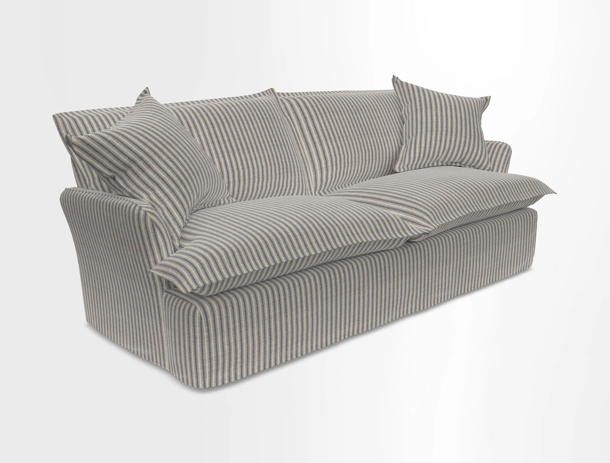 St Ives 3 seater sofa in Two Tone Plain Biscuit