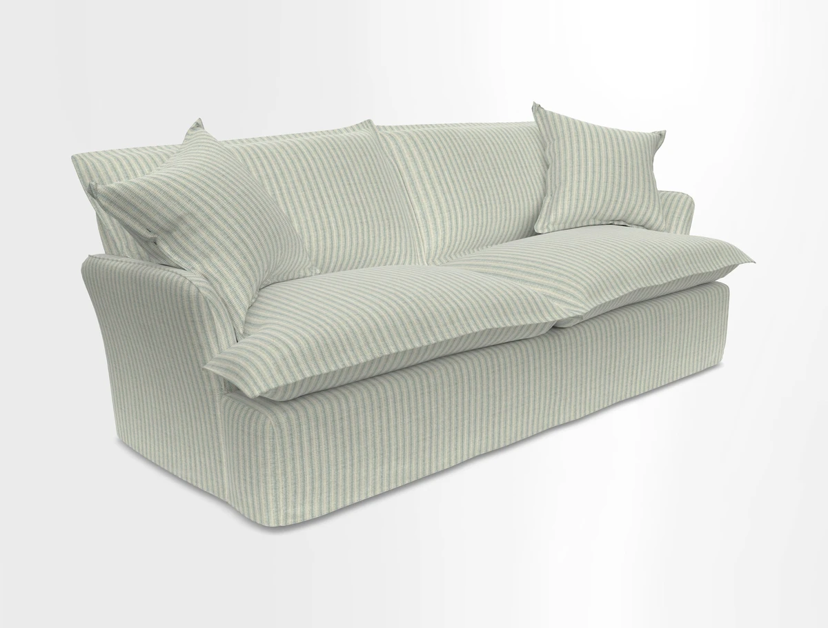 St Ives 3 seater sofa in Two Tone Plain Biscuit
