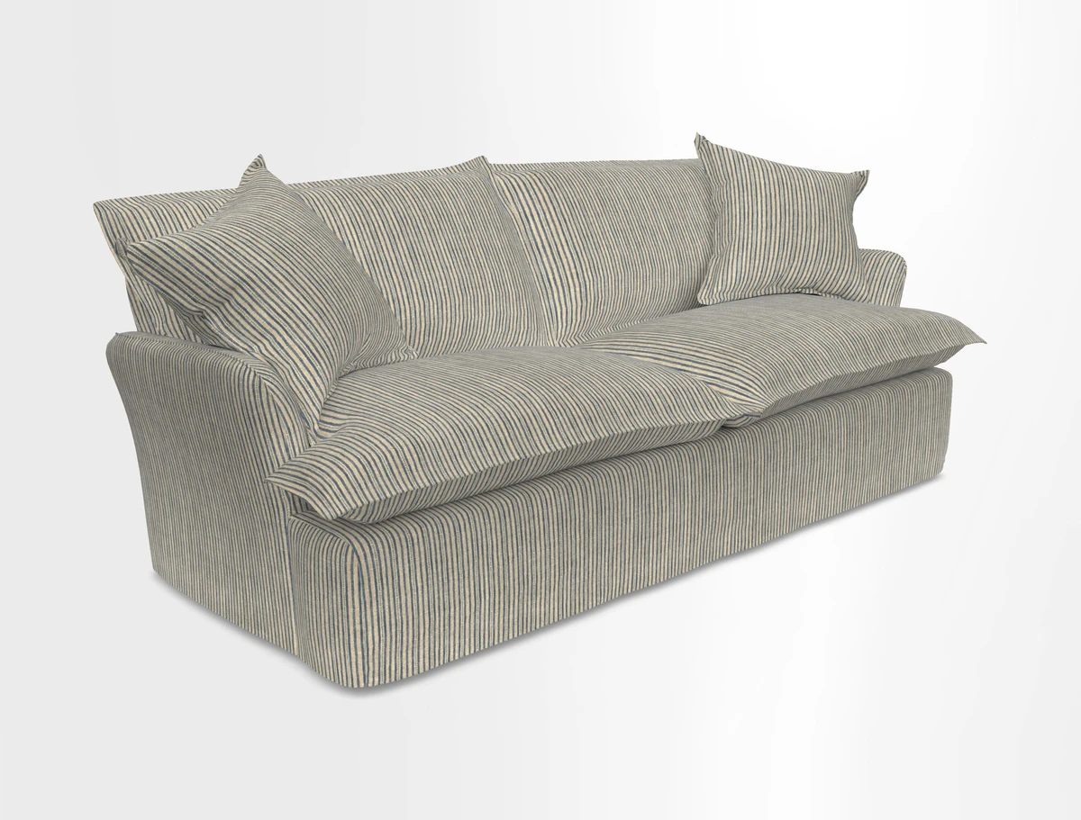 St Ives 3 seater sofa in Two Tone Plain Biscuit