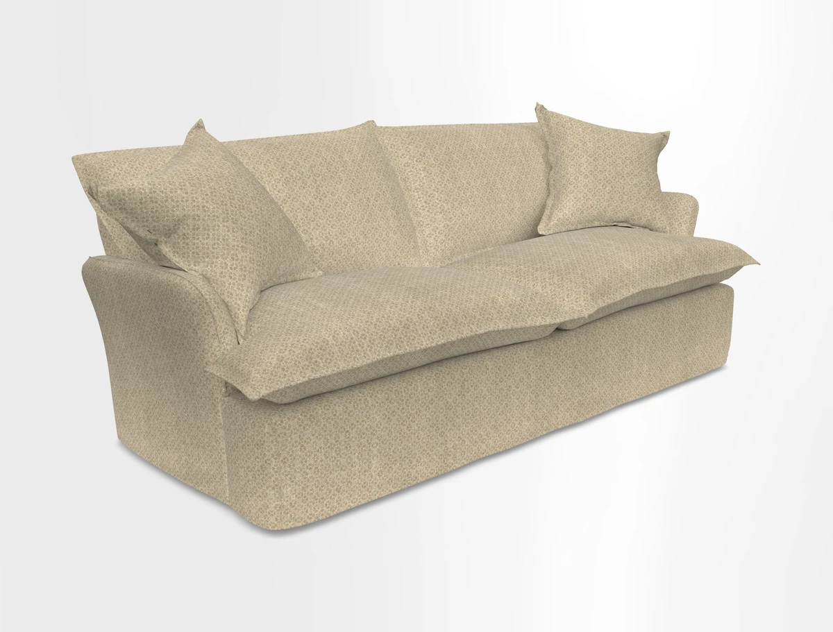 St Ives 3 seater sofa in Two Tone Plain Biscuit