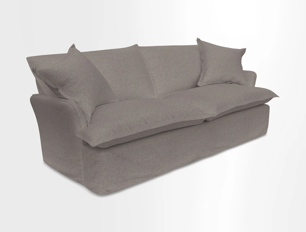 St Ives 3 seater sofa in Two Tone Plain Biscuit