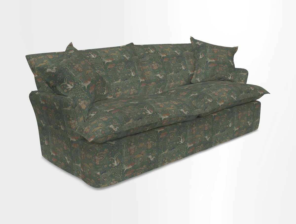 St Ives 3 seater sofa in Two Tone Plain Biscuit