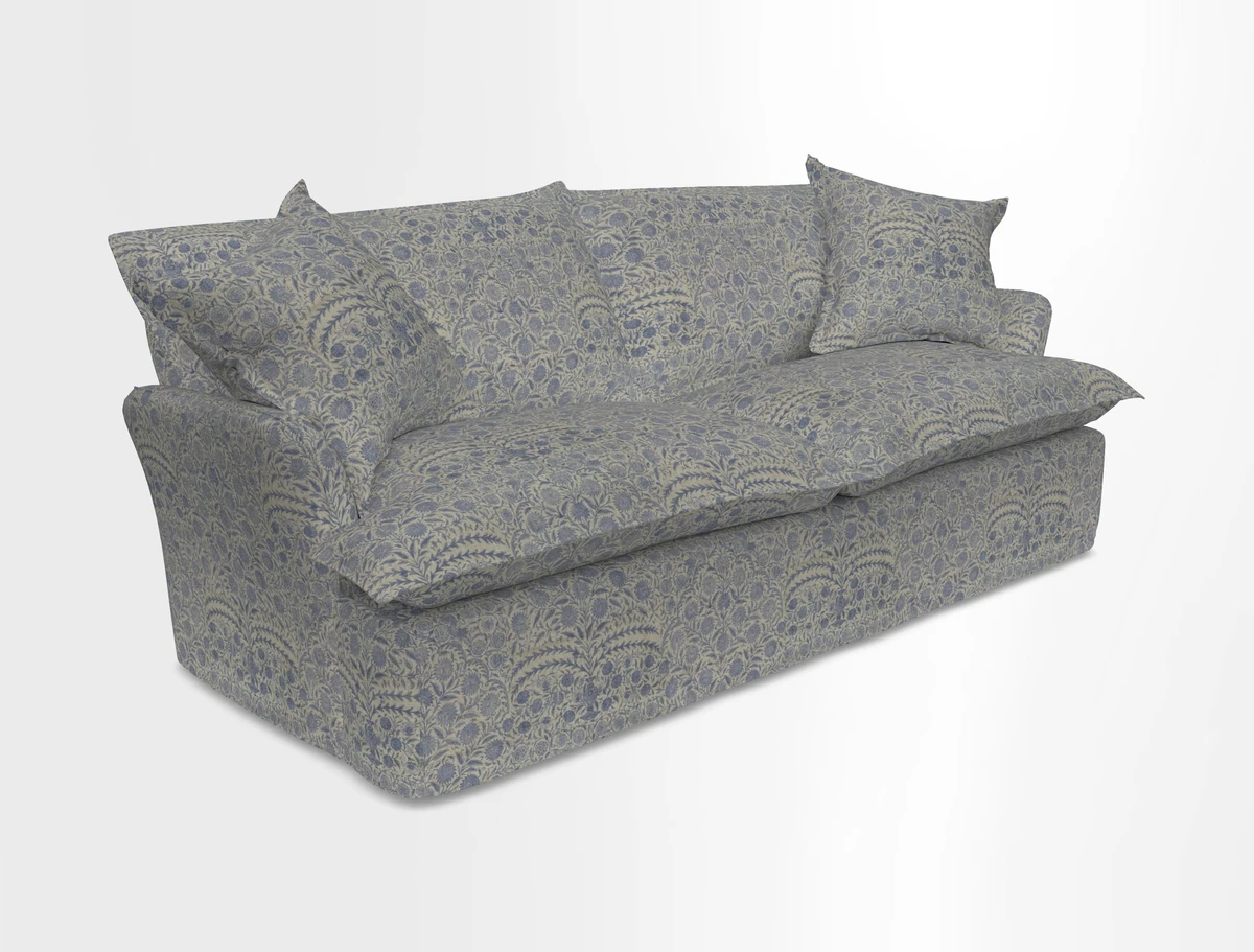 St Ives 3 seater sofa in Two Tone Plain Biscuit