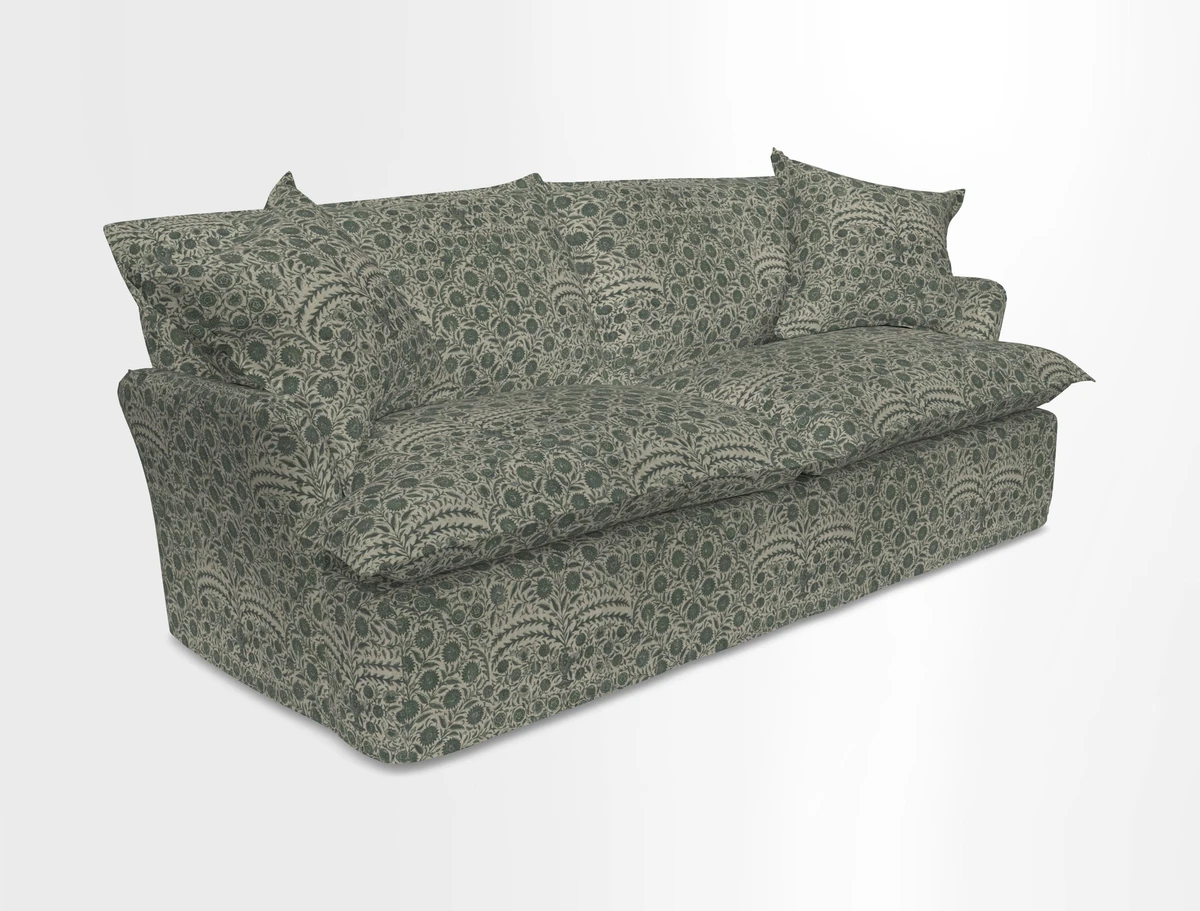 St Ives 3 seater sofa in Two Tone Plain Biscuit