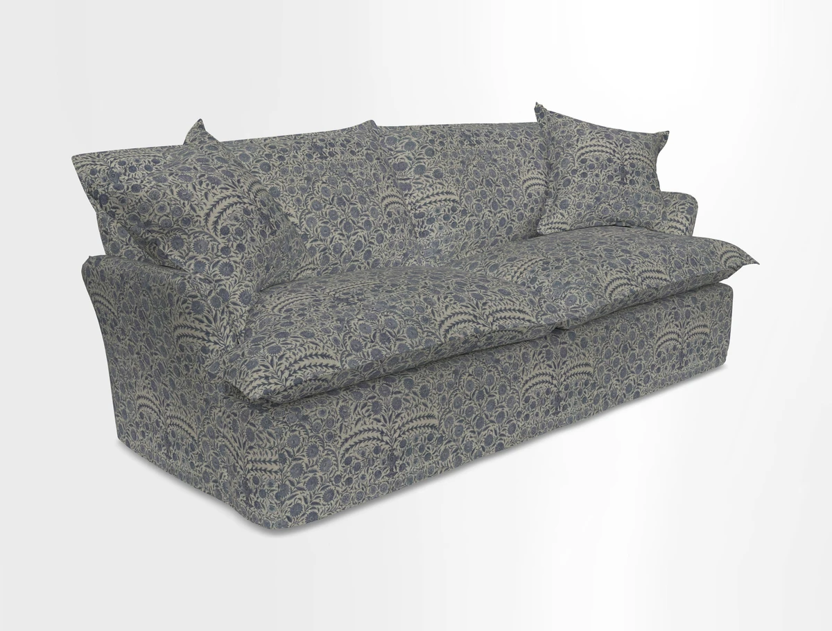 St Ives 3 seater sofa in Two Tone Plain Biscuit