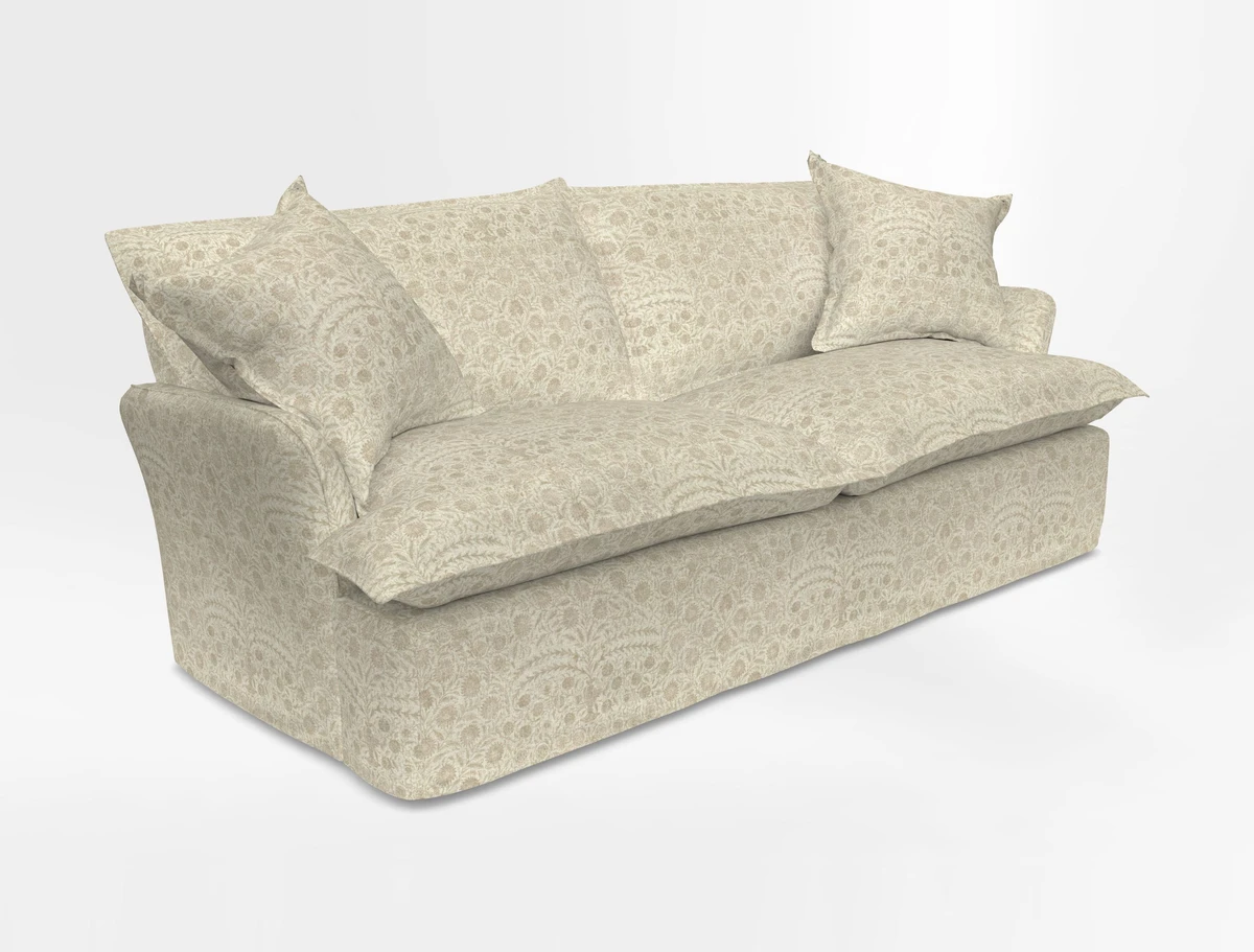 St Ives 3 seater sofa in Two Tone Plain Biscuit