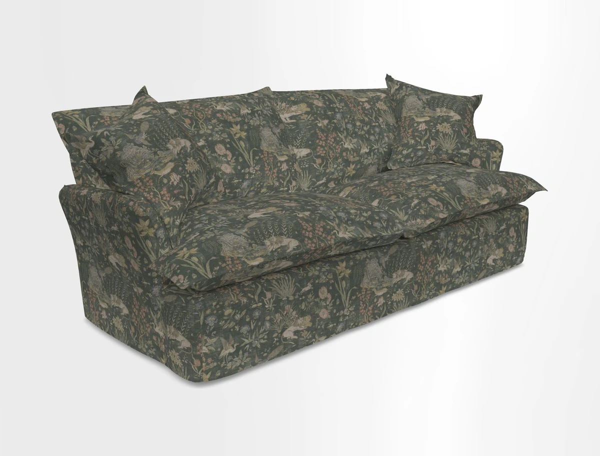 St Ives 3 seater sofa in Two Tone Plain Biscuit