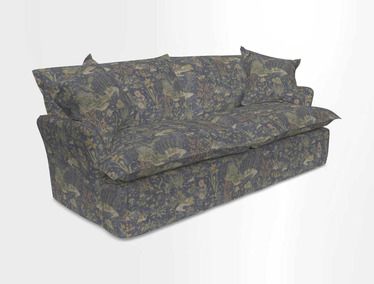 St Ives 3 seater sofa in Two Tone Plain Biscuit