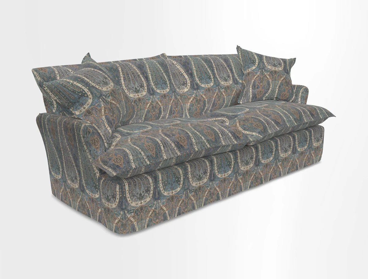 St Ives 3 seater sofa in Two Tone Plain Biscuit