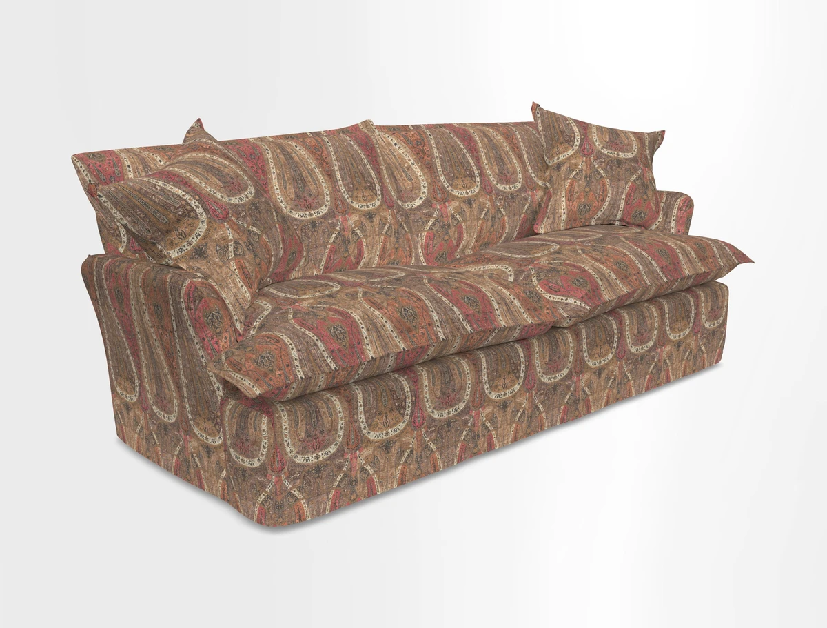 St Ives 3 seater sofa in Two Tone Plain Biscuit