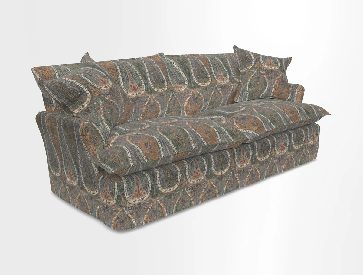 St Ives 3 seater sofa in Two Tone Plain Biscuit