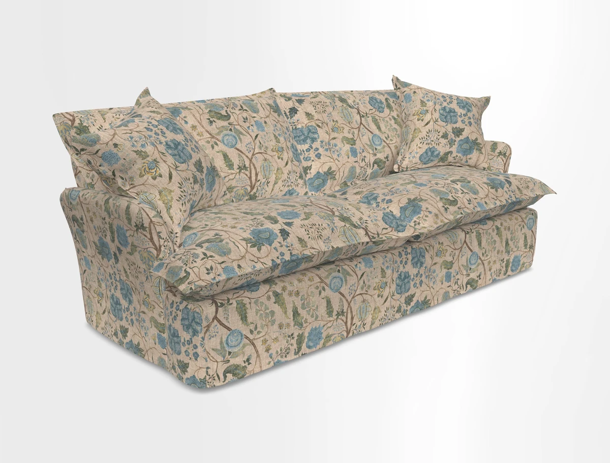 St Ives 3 seater sofa in Two Tone Plain Biscuit