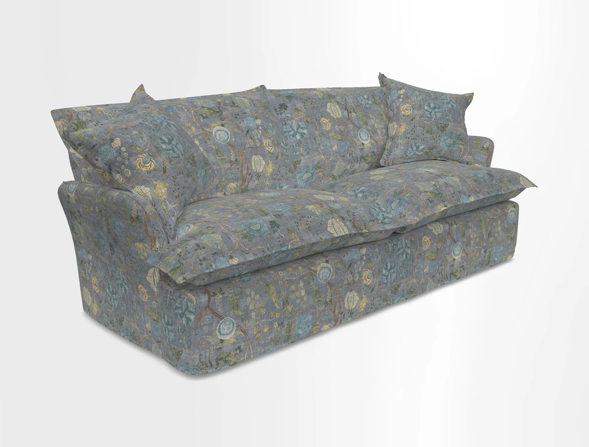 St Ives 3 seater sofa in Two Tone Plain Biscuit