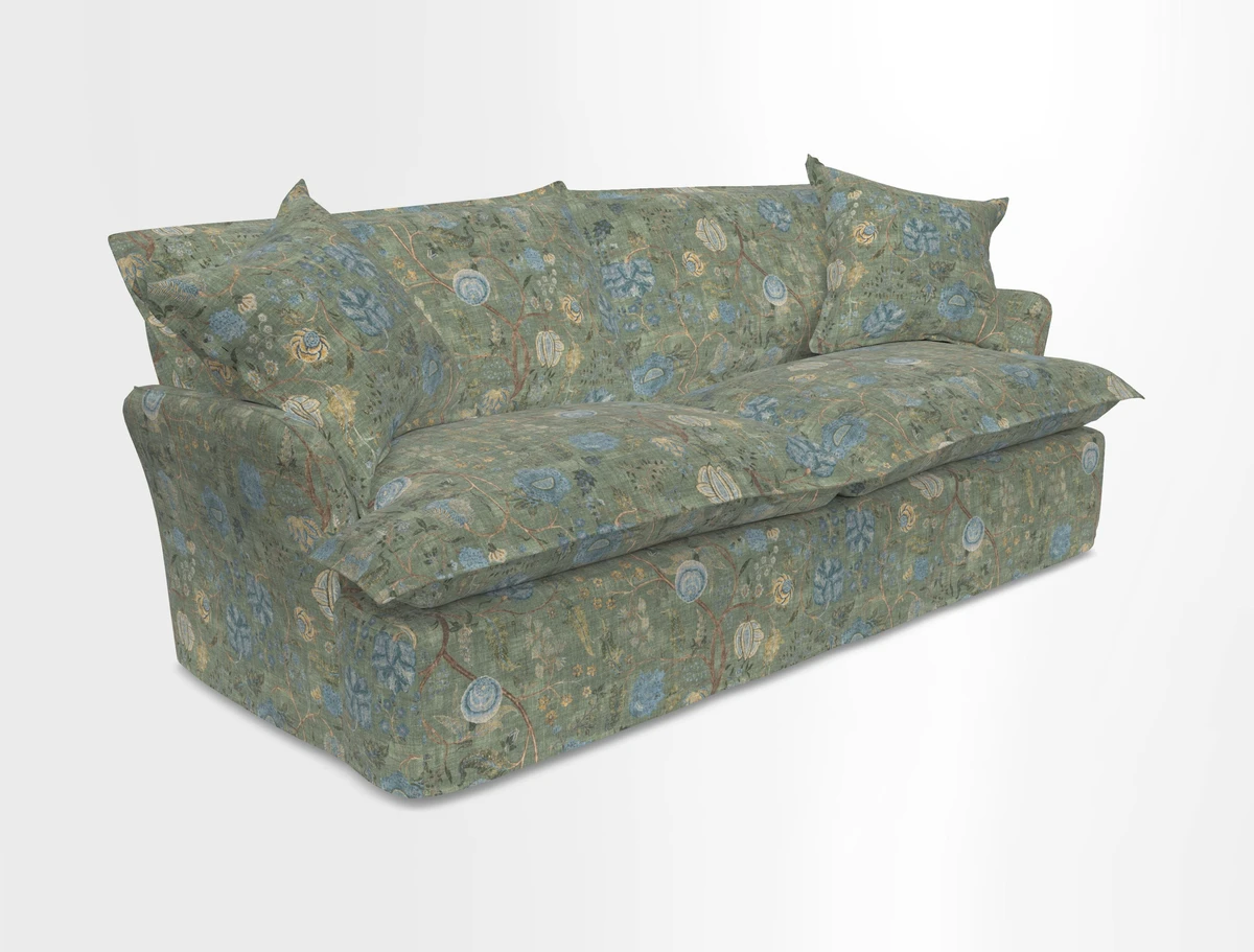 St Ives 3 seater sofa in Two Tone Plain Biscuit