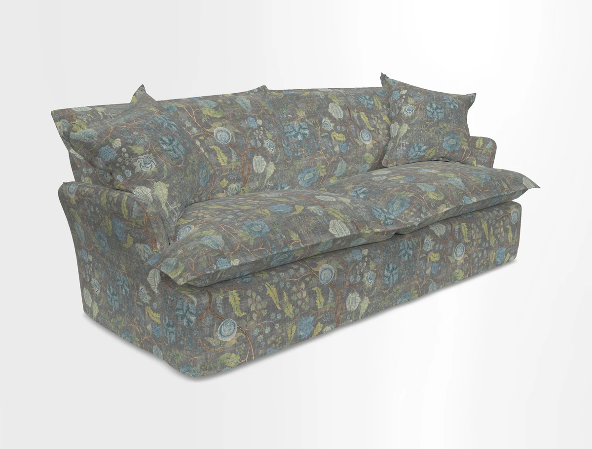 St Ives 3 seater sofa in Two Tone Plain Biscuit