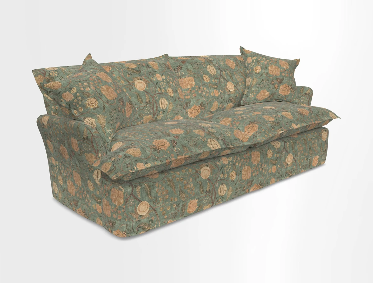 St Ives 3 seater sofa in Two Tone Plain Biscuit