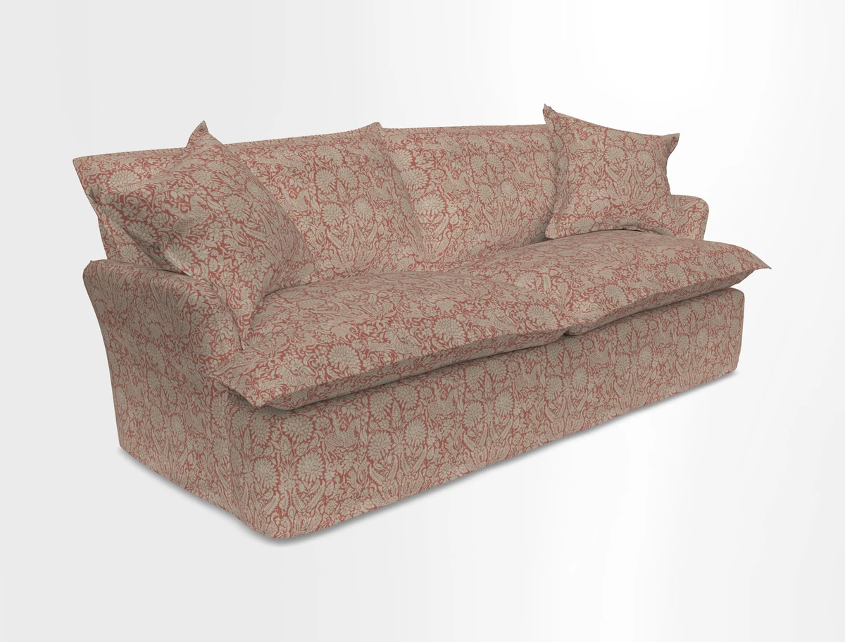 St Ives 3 seater sofa in Two Tone Plain Biscuit